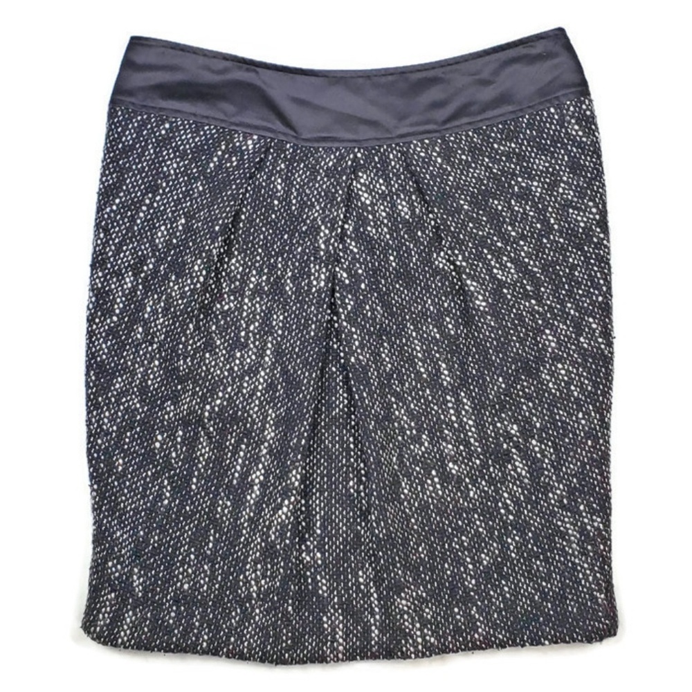 Elegant Timeless Vera Wang Lavender Label Skirt Wool Silk Tweed